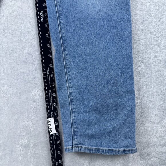 Hudson Slim Straight Leg Jeans Womens Size 8 Light Wash 1811754 Mid Rise Blue - Picture 13 of 16